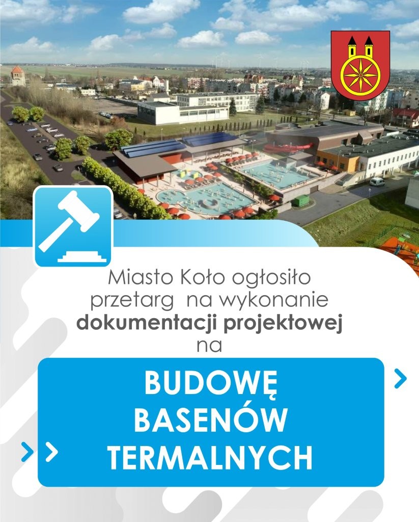 Gmina Miejska Koło ogłasza przetarg na rozbudowę Pływalni Miejskiej