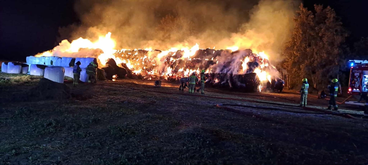 Duży pożar i ogromne straty finansowe! 58 strażaków walczyło z ogniem!