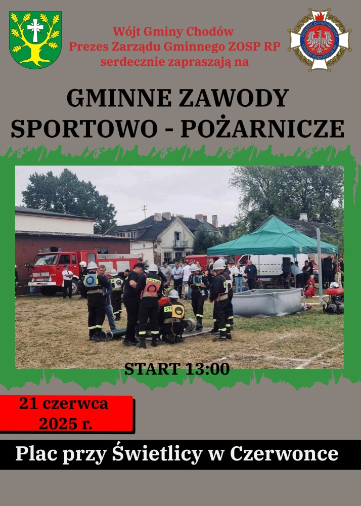 Sportowa rywalizacja strażaków w Gminie Chodów już w najbliższą sobotę
