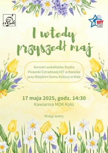 Koncert wokalistów Studia Piosenki Estradowej HIT w Kole