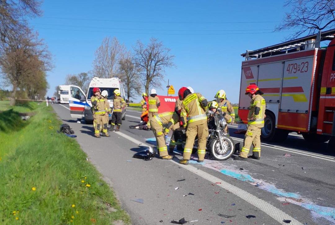 Tragiczne rozpoczęcie majówki. Śmierć motocyklisty w wypadku