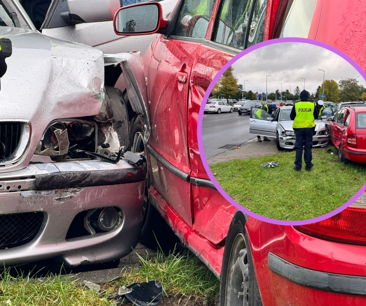 Wjechał w auta, porzucił BMW i poszedł do domu. Policja nie miała wątpliwości [FOTO]