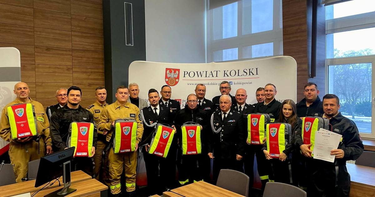 OSP z Koła, Kłodawy i okolic zyskali coś więcej niż plecak