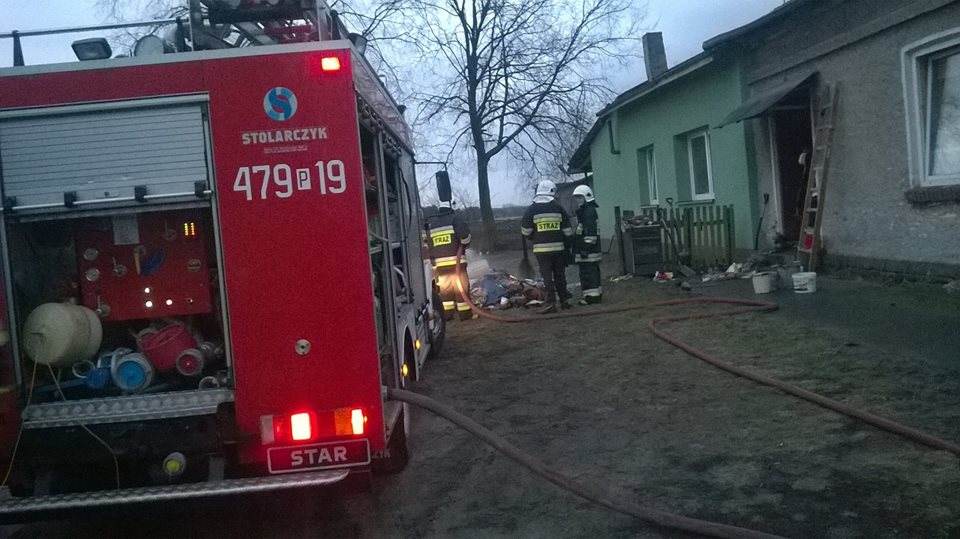 DĄBIE: Pożar w mieszkaniu. 