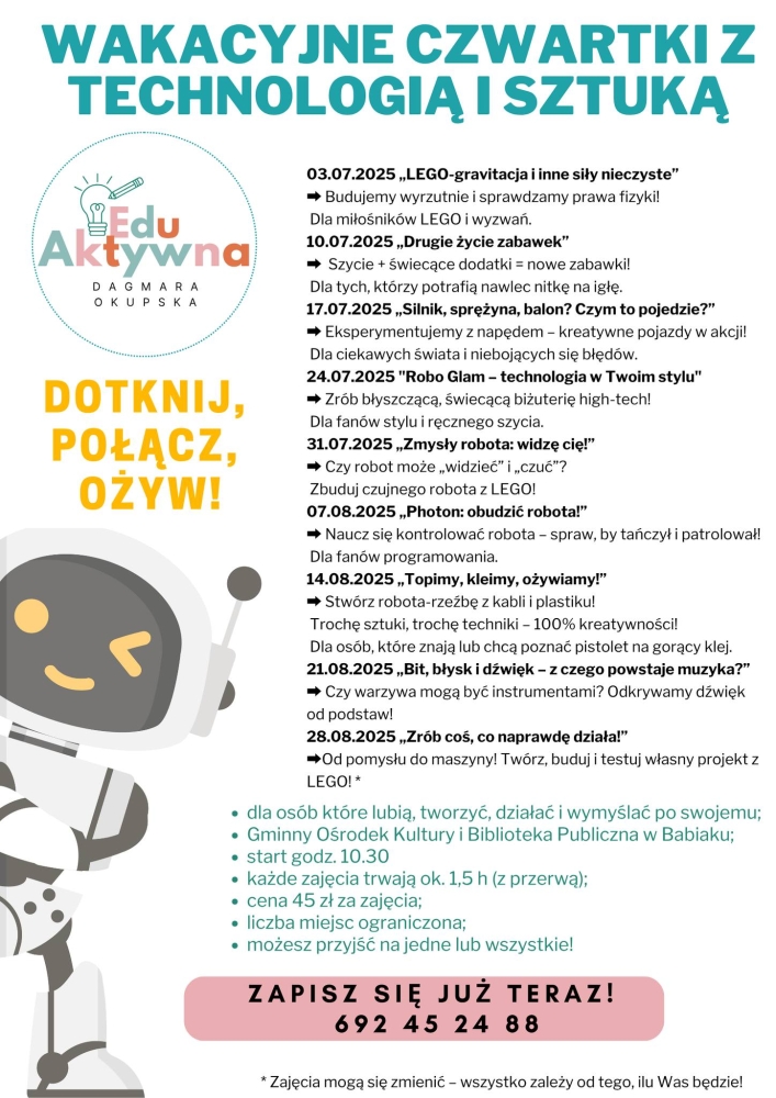 Twórz, eksperymentuj, inspiruj się - te warsztaty przeniosą cię w inny wymiar!