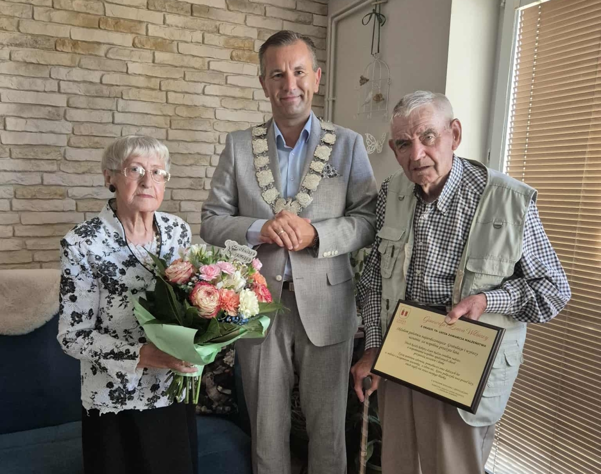 70 lat razem. Burmistrz z wizytą u Genowefy i Zenona Wilińskich