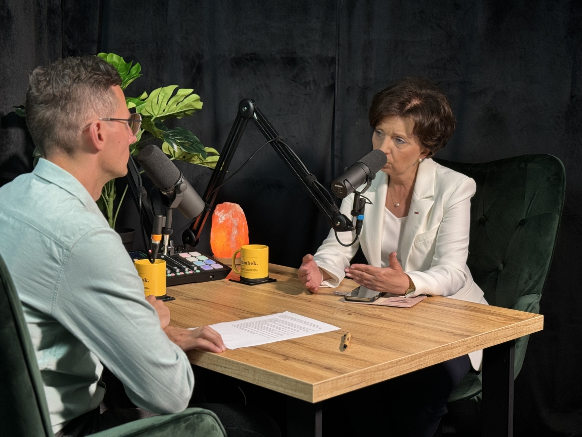Wizyta Minister Marleny Maląg w naszym studiu podcastowym [WIDEO]