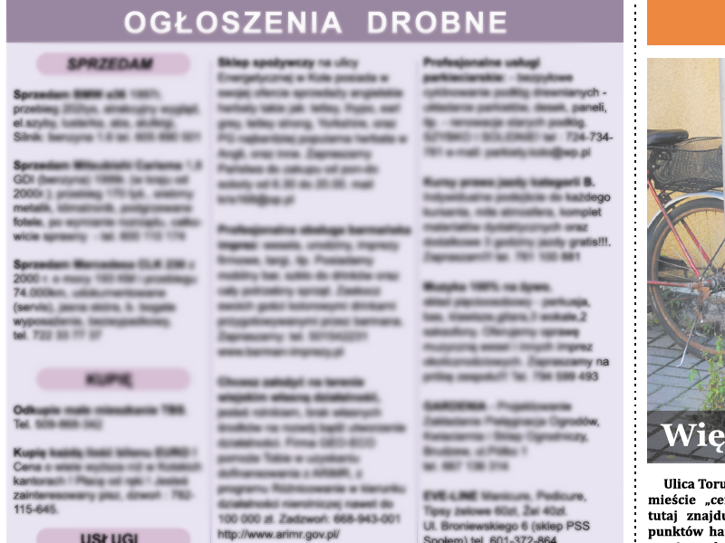 Darmowe ogłoszenia - zaczynamy!