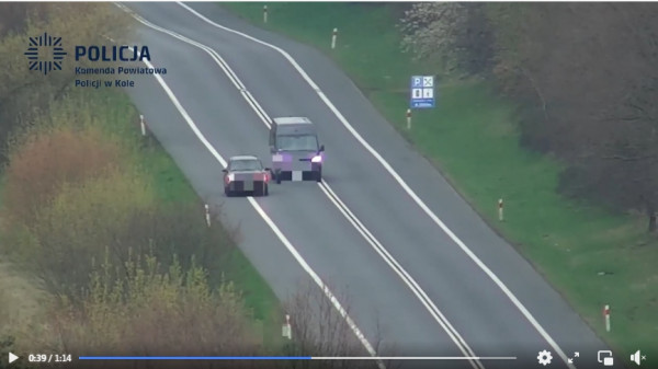 Wspólne działania policjantów z Koła i Poznania z użyciem drona. Zobaczcie ujawnione wykroczenia