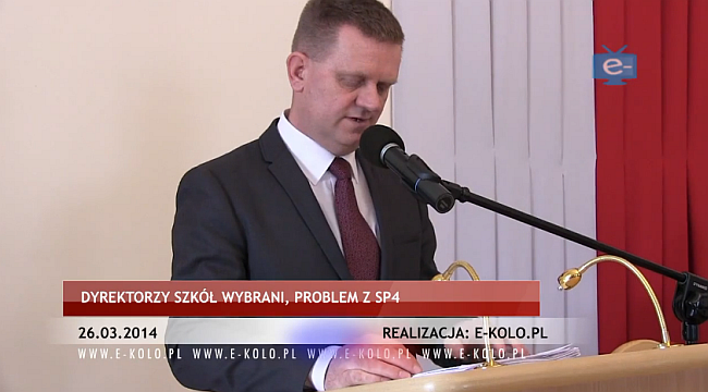 Dyrektorzy szkół wybrani, problem z SP4 [V]