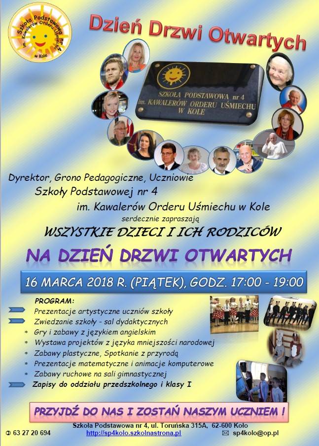 Dzień Otwarty w Szkole Podstawowej nr 4