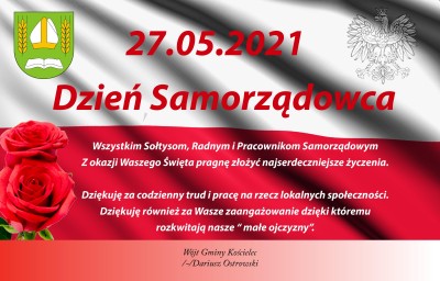 Kościelec - Życzenia od Wójta Gminy dla samorządowców.