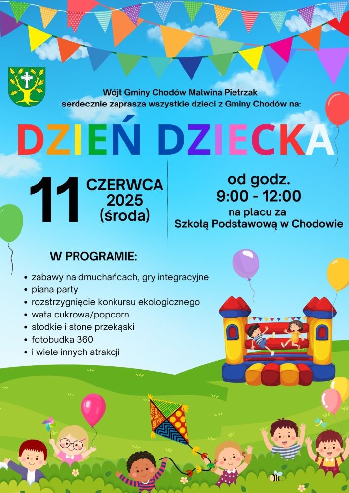 Dzień Dziecka w Gminie Chodów - Zaproszenie na wydarzenie