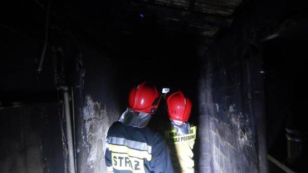 Pożar kotłowni budynku mieszkalnego w Kole