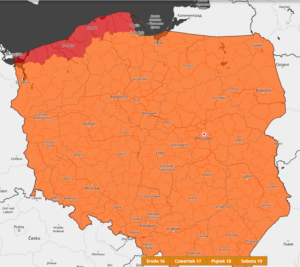 Nadciąga niż Dudley. Porywy wiatru wyniosą nawet 110 km/h. Ostrzeżenie na cztery dni