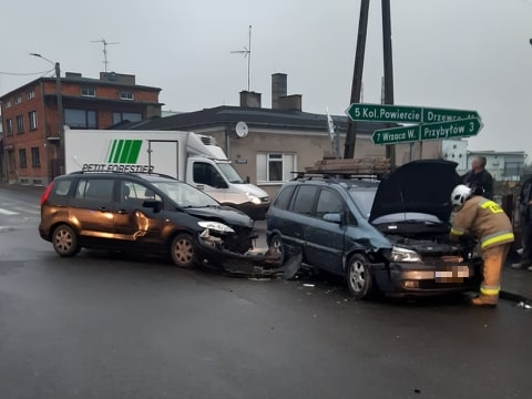 Obywatel Ukrainy wymusił pierwszeństwo i doprowadził do zderzenia