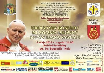 Uroczysty koncert ku czci Jana Pawła II