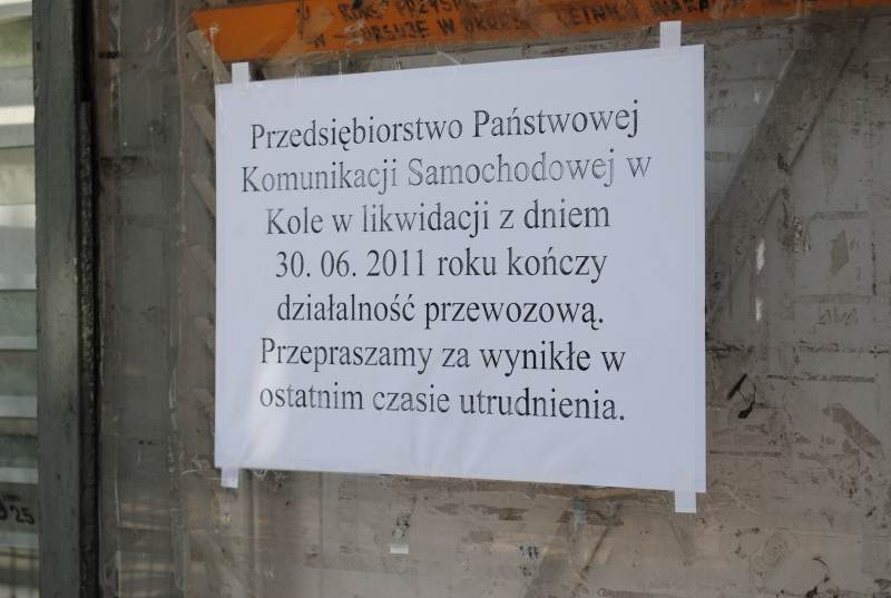 Koniec kolskiego PKSu