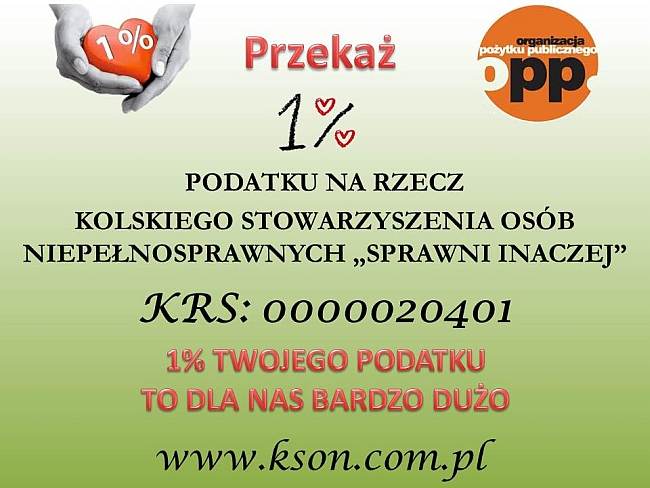 1% dla KSON „Sprawni Inaczej”