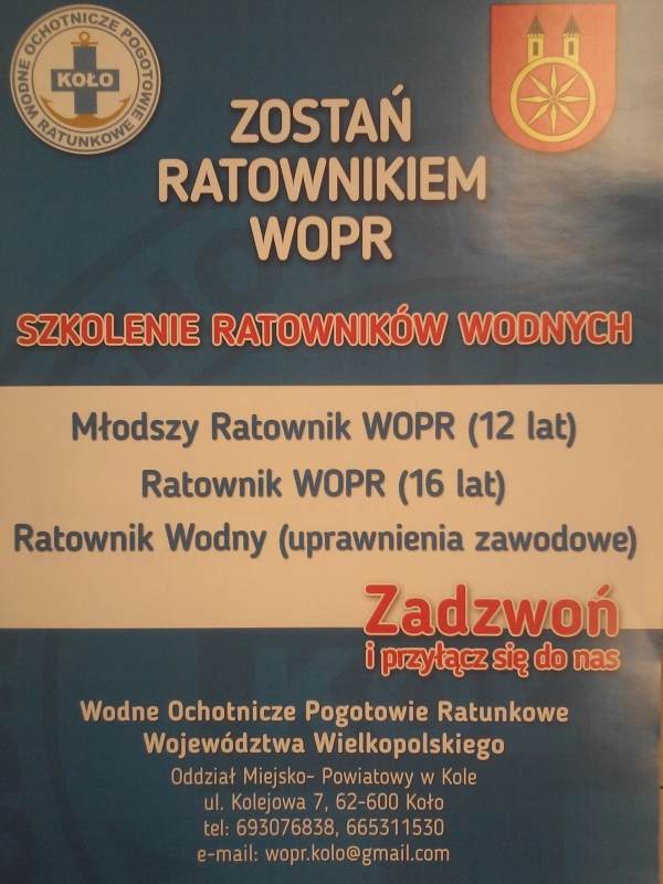 Szkolenie na ratownika wodnego
