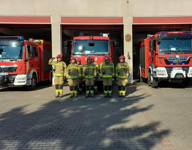 Strażacy uczcili minutą ciszy poległych w Ukrainie strażaków