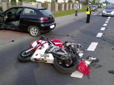 Tragiczna śmierć motocyklisty