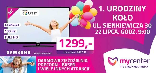 Pierwsze urodziny sieci MyCenter w Kole