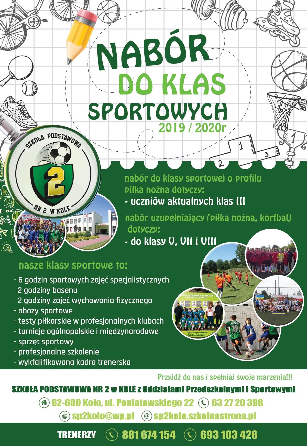 Rusza nabór do klas sportowych w SP2