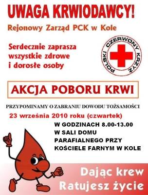 Kolejna akcja krwiodawstwa!