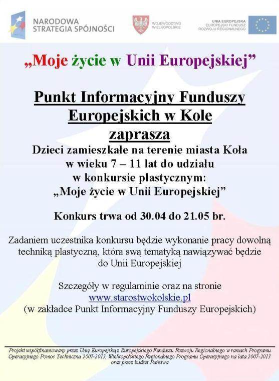 Moje życie w UE-konkurs