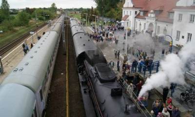 Pociąg z lat 30-tych przybył do Koła