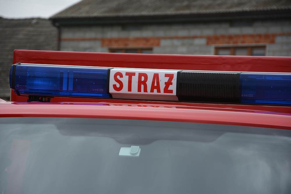 Strażacy eskortowali kolumnę BOR-u na autostradzie A2