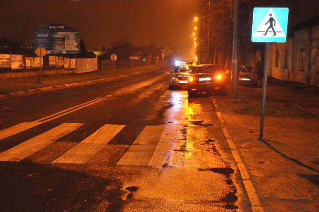 Potrącił kobietę na przejściu dla pieszych 