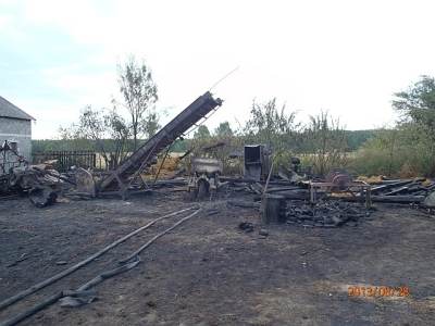 Pożar stodoły w Arkuszewie
