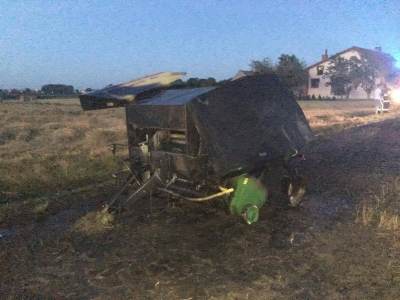 Pożar prasy rolniczej. Kolejny zapłon w trakcie żniw