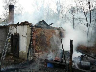 Pożar budynku mieszkalnego 