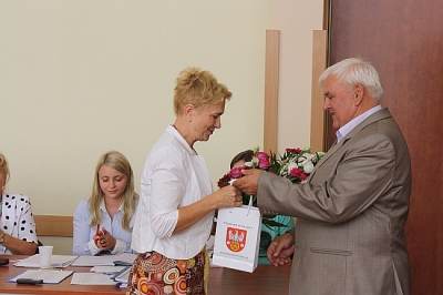 Starosta pożegnał byłą Dyrektor LO