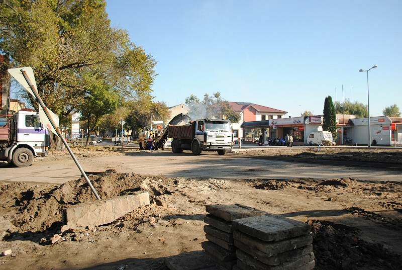 Pierwsza część ronda gotowa