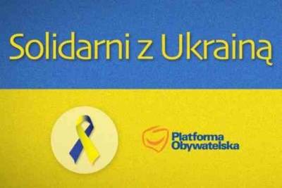 Pomóżmy Ukrainie - apel kolskiego PO