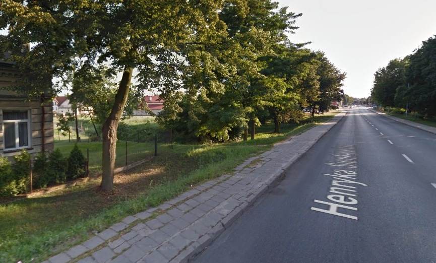 Nowy zjazd z ul. Sienkiewicza w ul. Staffa