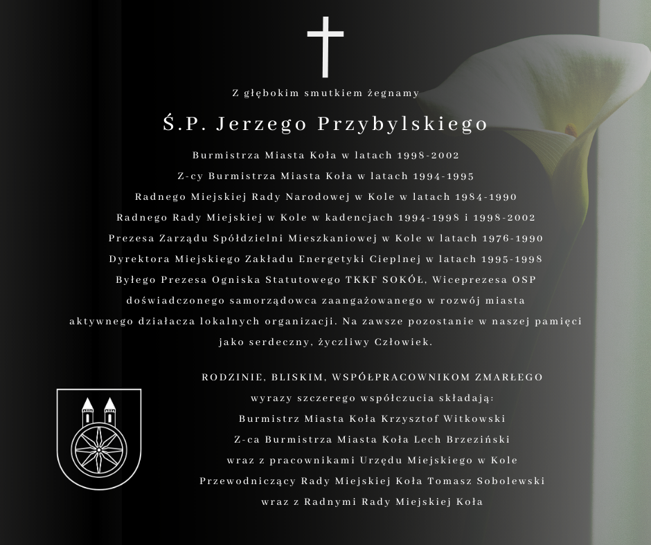 Z głębokim smutkiem żegnamy Ś. P. Jerzego Przybylskiego