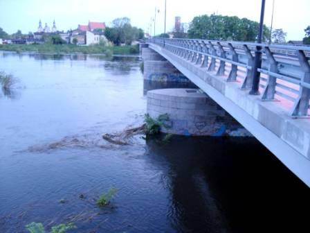 Rzeka Warta w Kole - spadek o 53 cm