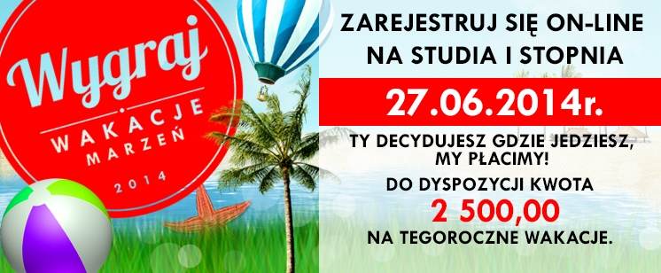 Lato 2014 – wygraj wakacje marzeń z WSB