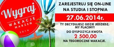 Lato 2014 – wygraj wakacje marzeń z WSB