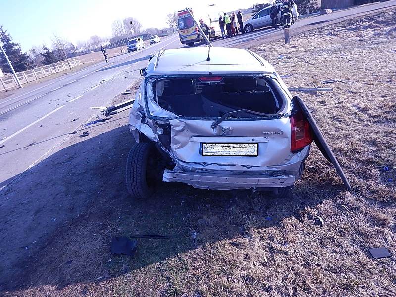 Wypadek na drodze 92 w miejscowości Borysławice