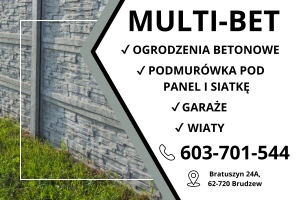 Ogrodzenia betonowe, garaże, wiaty,podmurówka