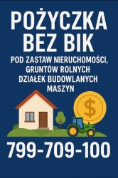 Pożyczka bez BIK pod zastaw 