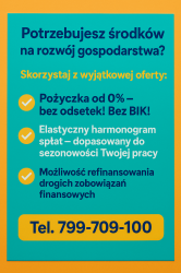 Pożyczka dla Rolnika 0%