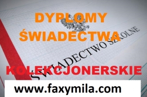 Wystawimy Dyplom studiów wyższych, Matura i w