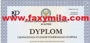 Oferuje Dyplomy uniwersytetów, świadectwa, dy